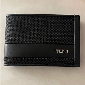 Tumi Black Textured Card Holder